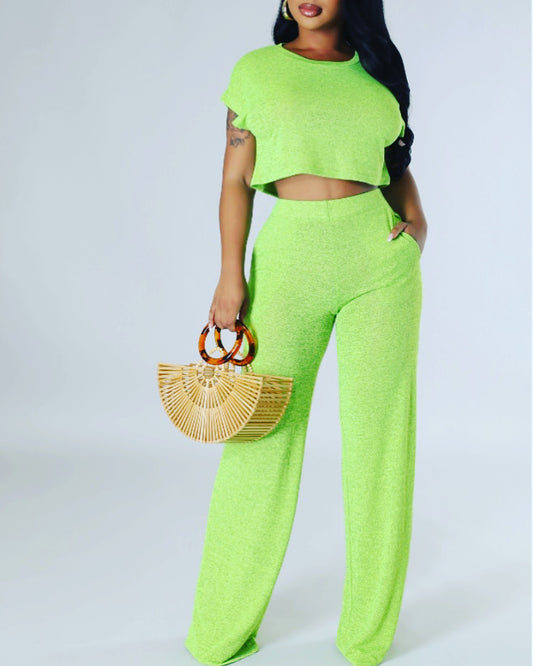 Found Comfort Set- Neon Green