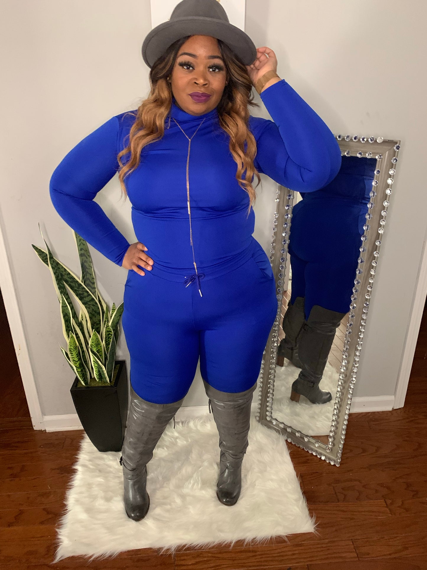 Royal Blue- 2 Piece Jogger Set