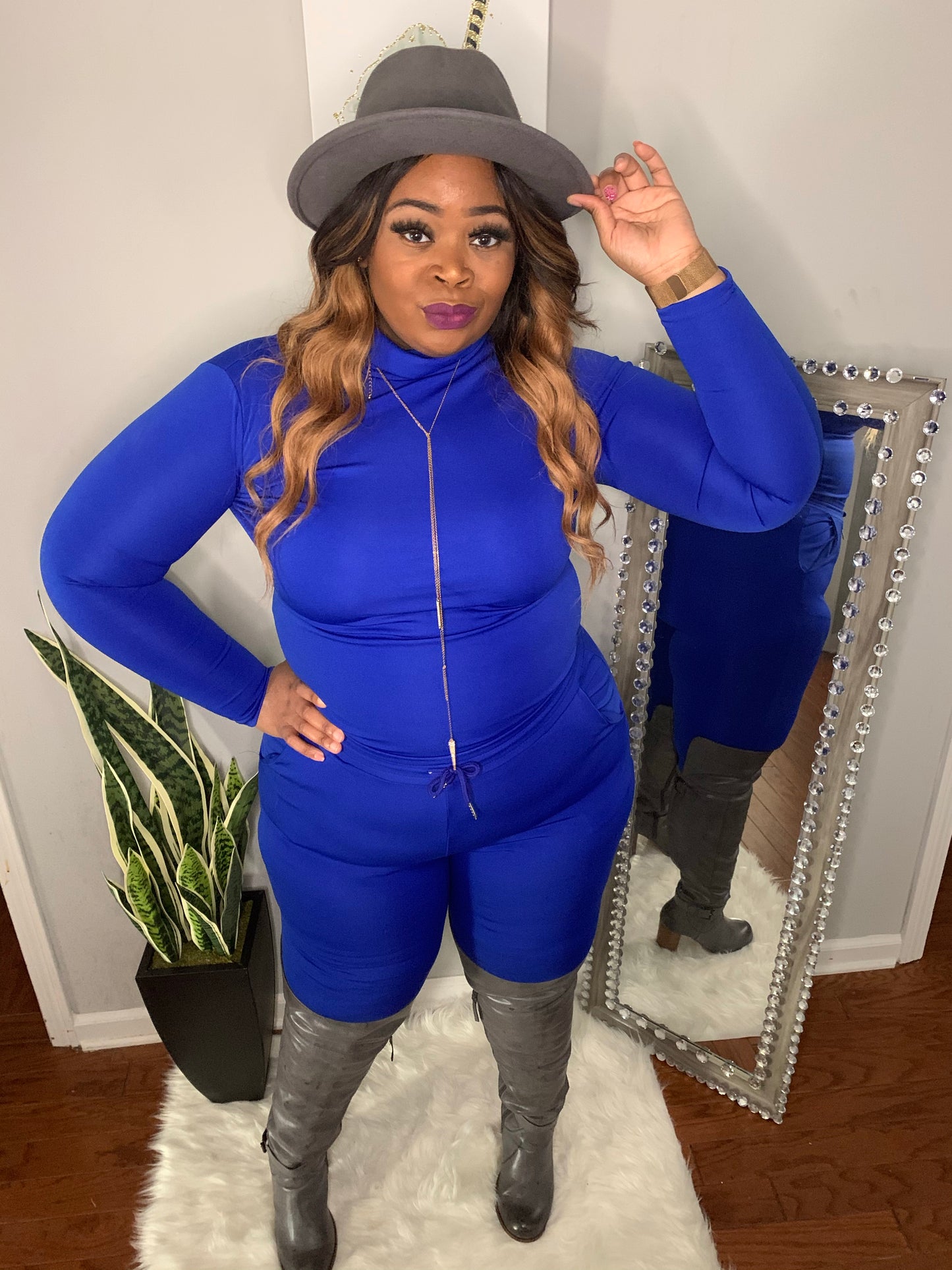 Royal Blue- 2 Piece Jogger Set